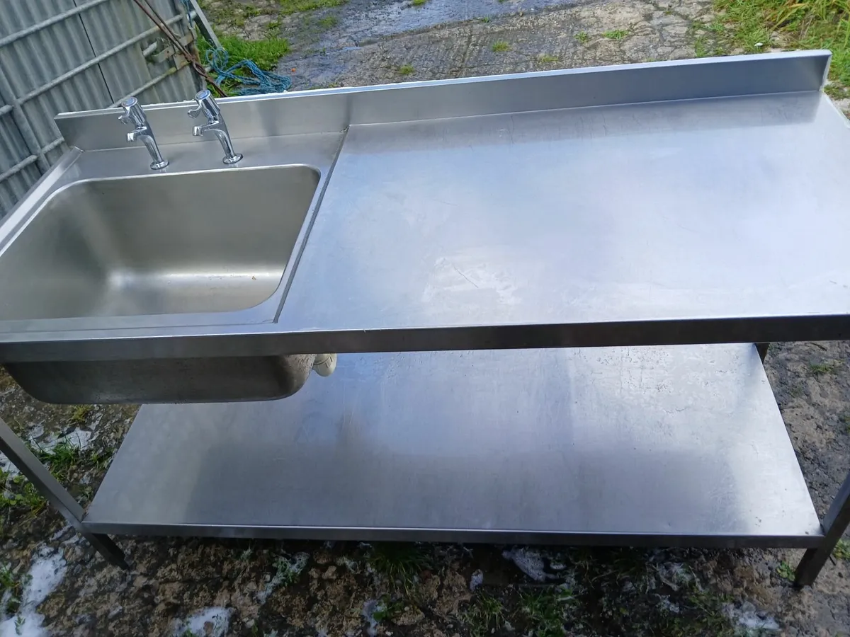 Stainless steel cabbinet sink unit complete.. - Image 3