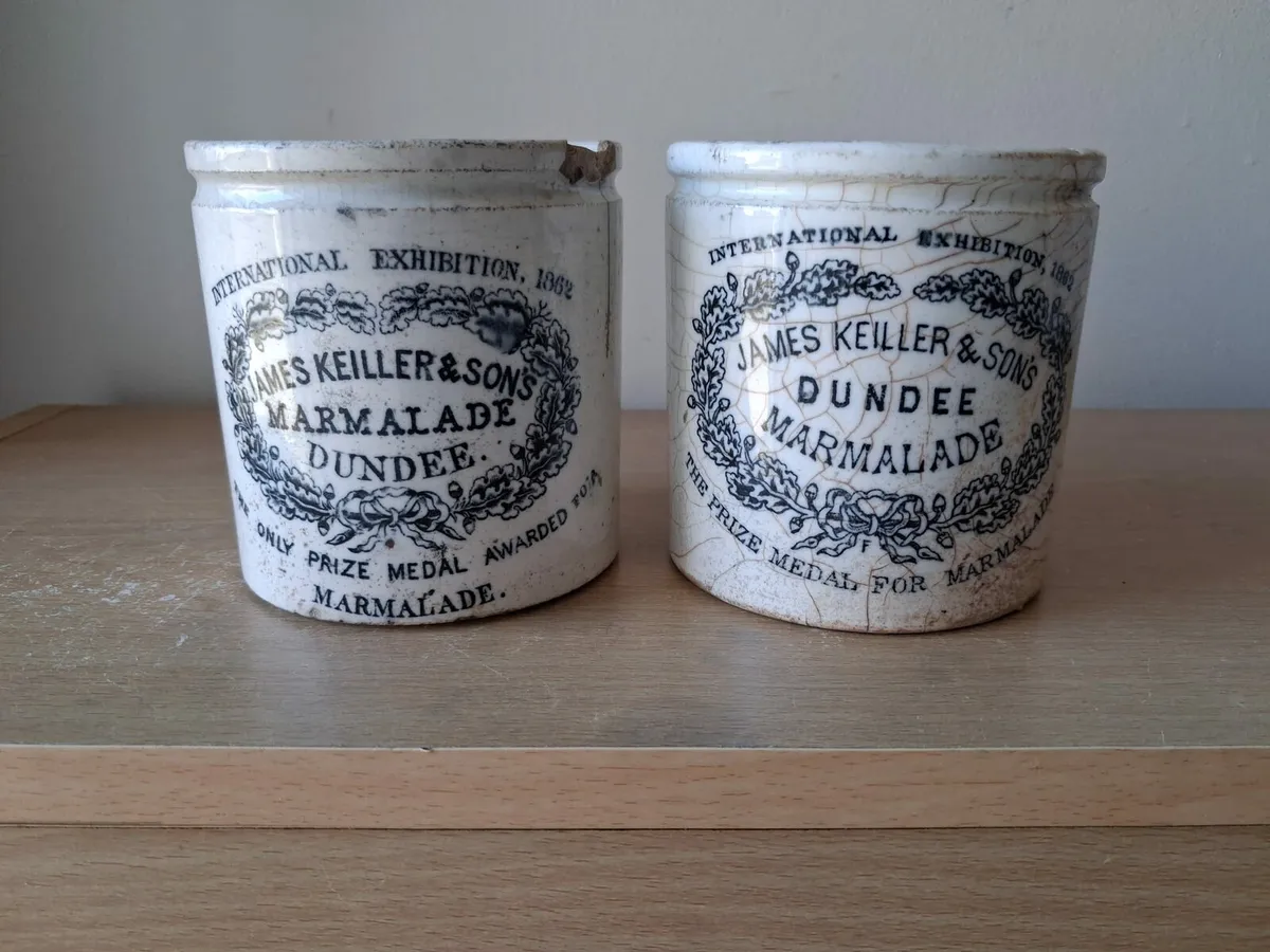 2 JAMES KELLER & SONS JARS MARMALADE JARS - Image 1