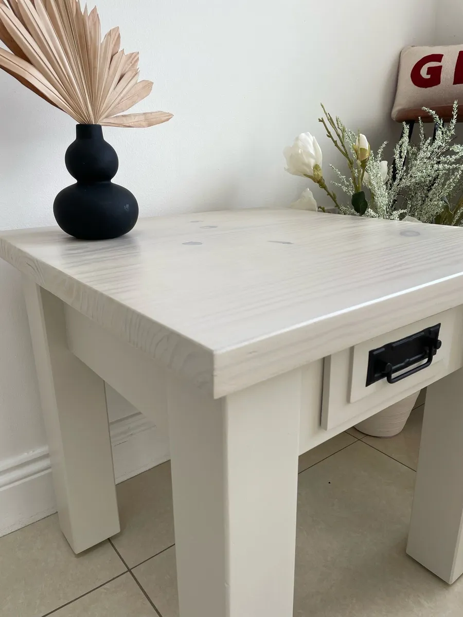 Solid wood side table - Image 4