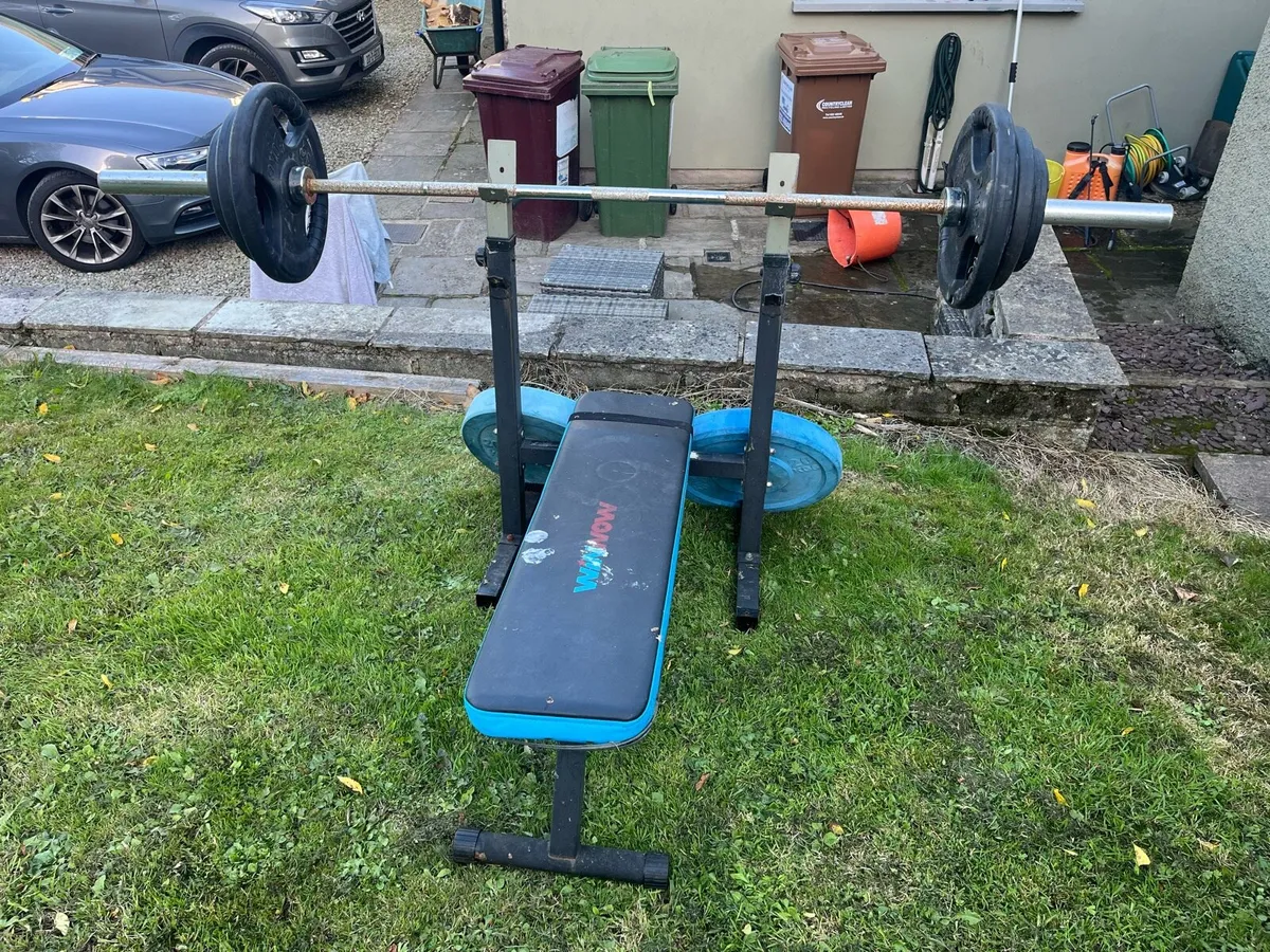 Bench , Bar , weights, dumbbells - Image 3