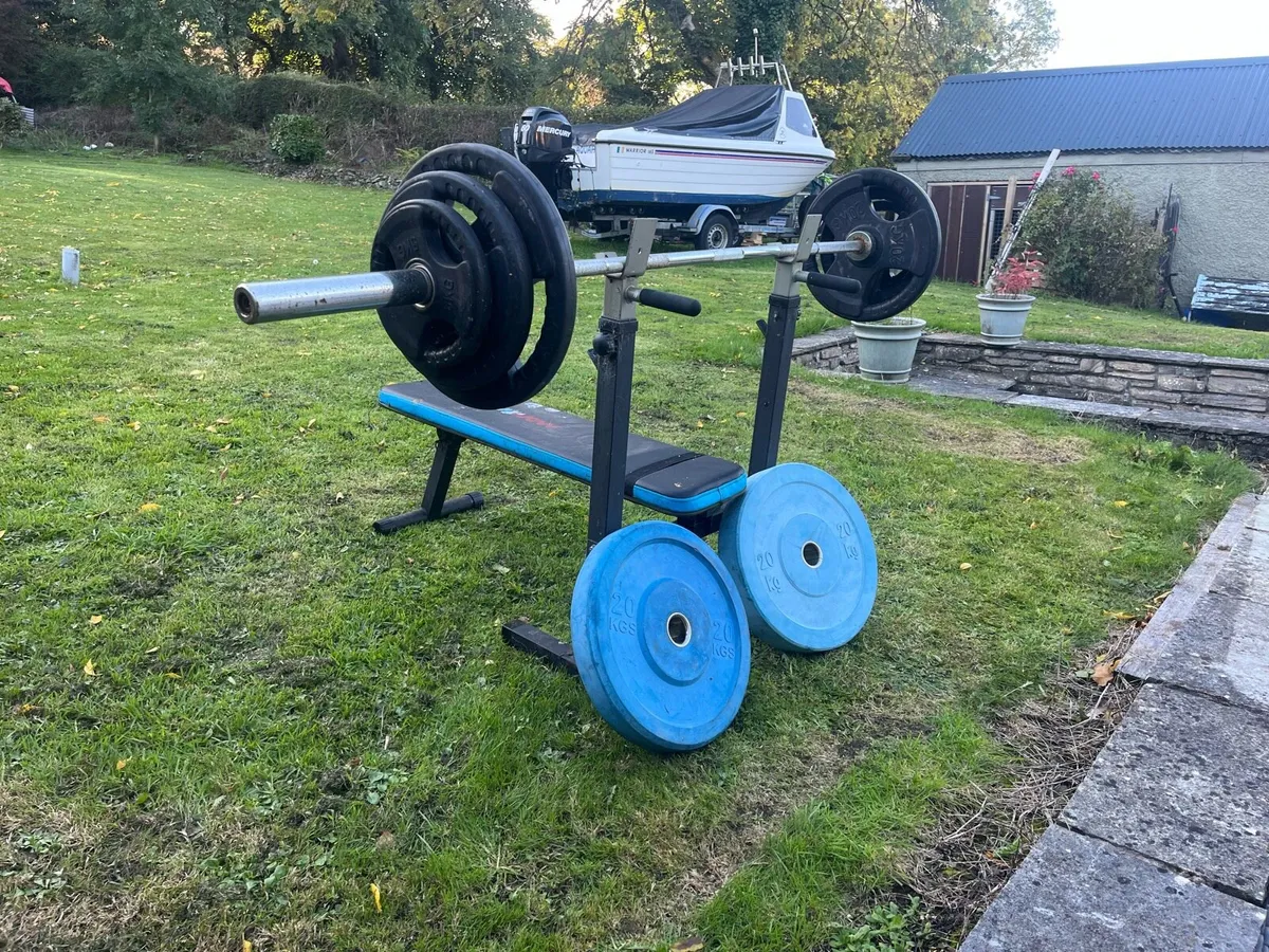 Bench , Bar , weights, dumbbells - Image 4
