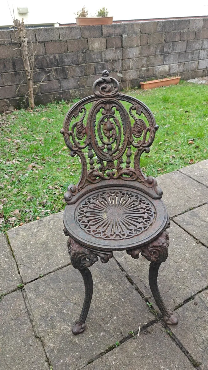 Antique Cast Iron Garden Furniture - Image 3
