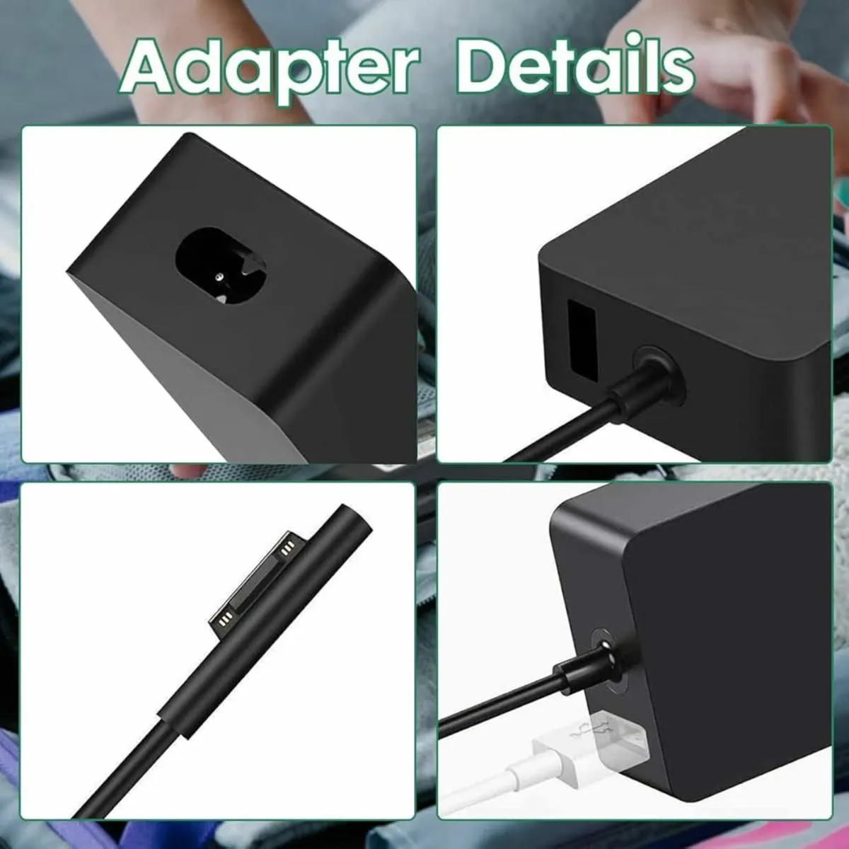 Charger Microsoft Surface Pro 3/4/5/6/7 65W Power - Image 3