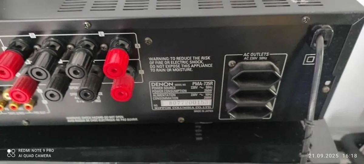 Excellent and Powerful Denon PMA 735R Amplifier - Image 2