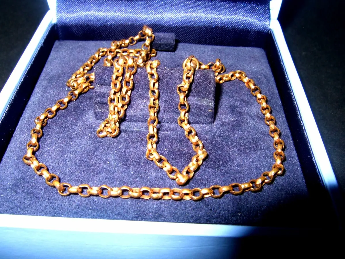 Vintage 20" Hallmarked 9ct Gold Unisex Chain - Image 1
