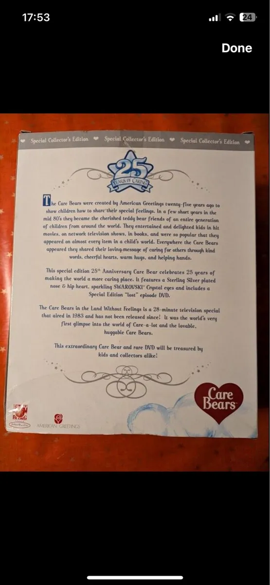 25th Anniversary Carebear - Image 4