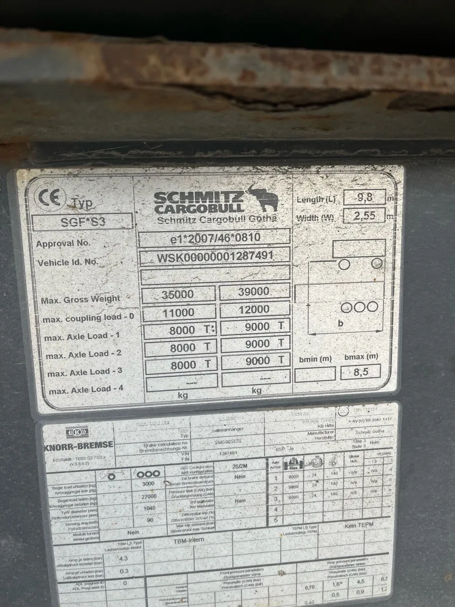 2015 Schmitz tipper - Image 2