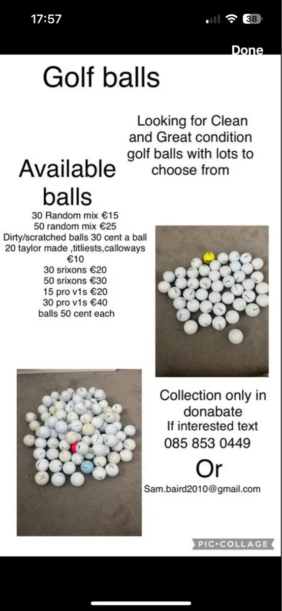 Golf balls