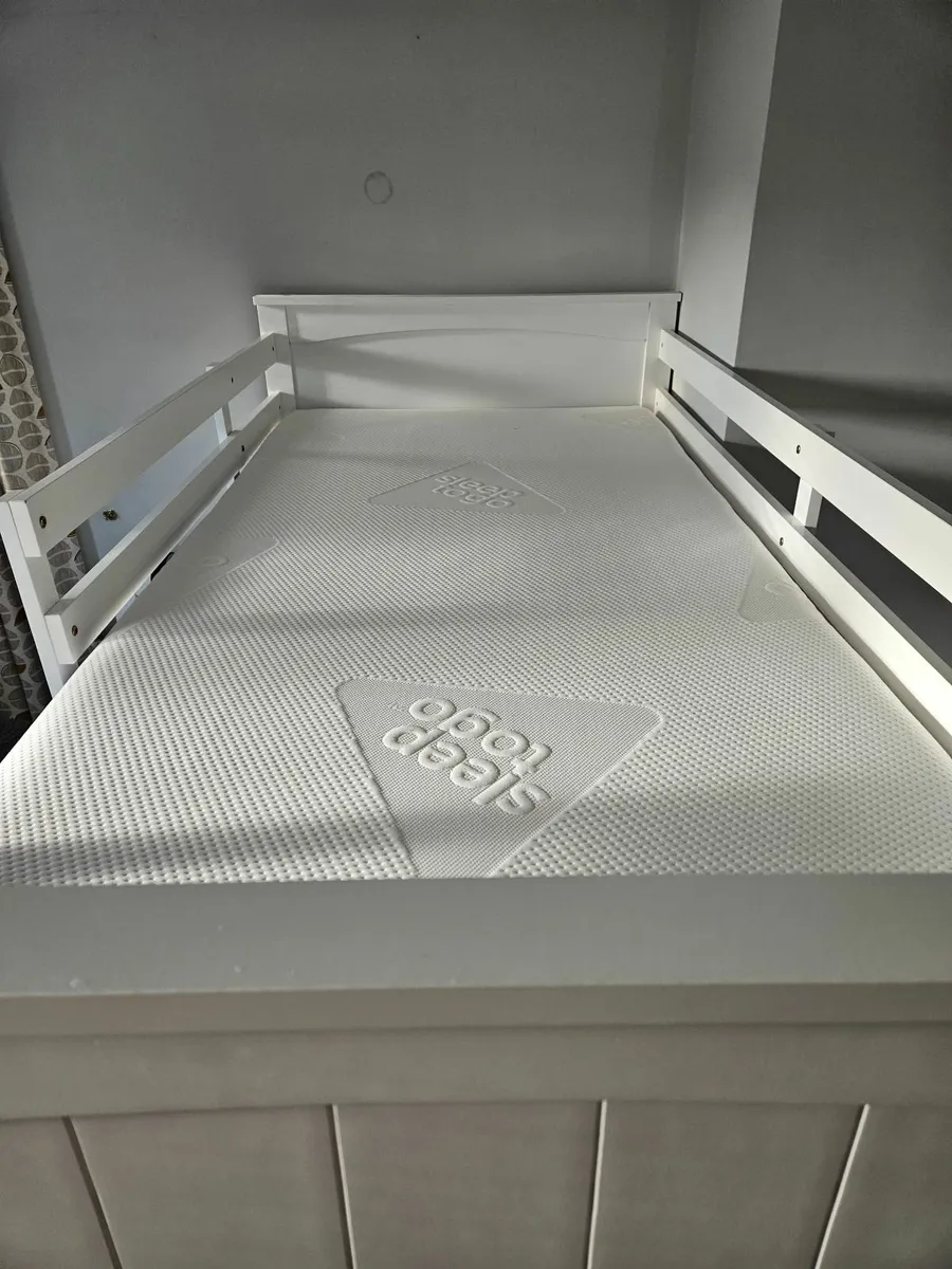 (Almost New) Single bed + Memory foam mattress - Image 3