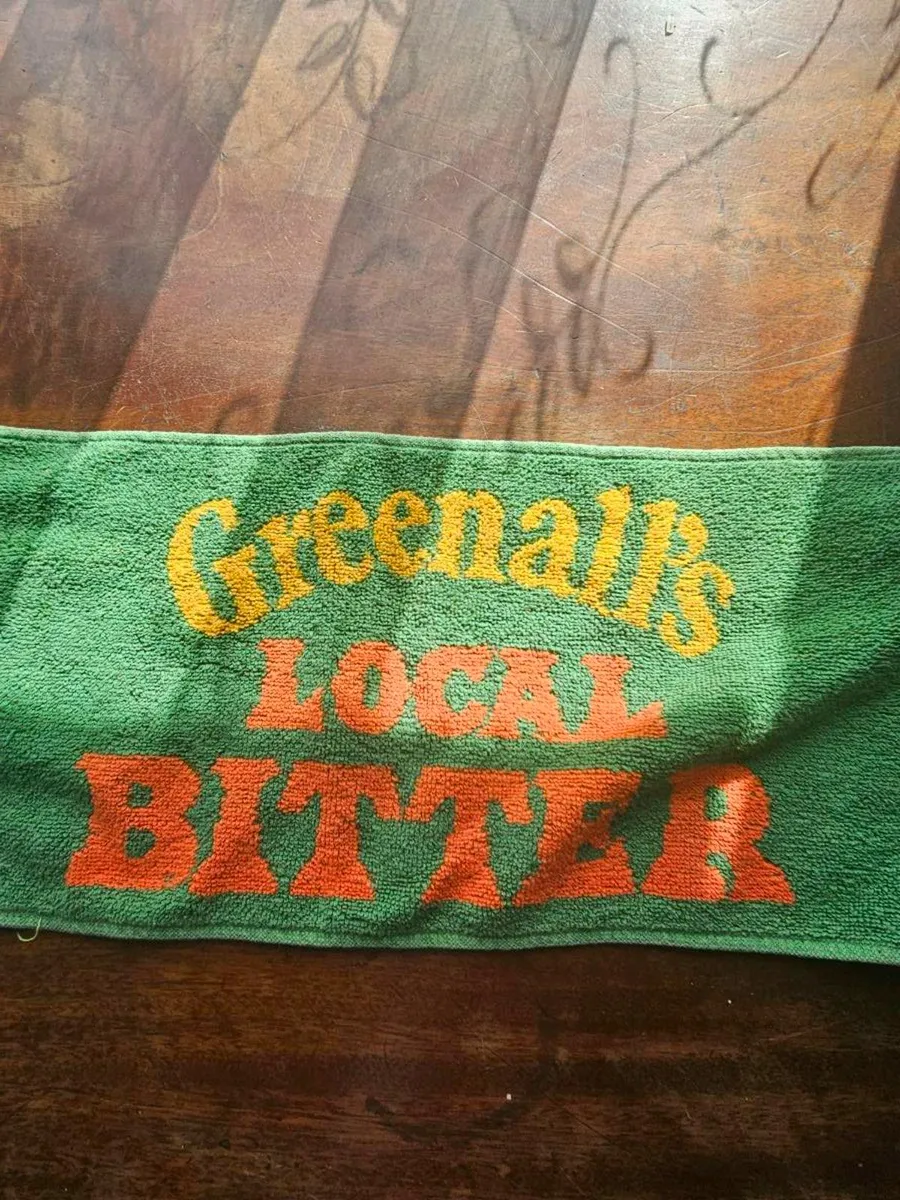 Vintage Greenalls Bar Towel - Image 2