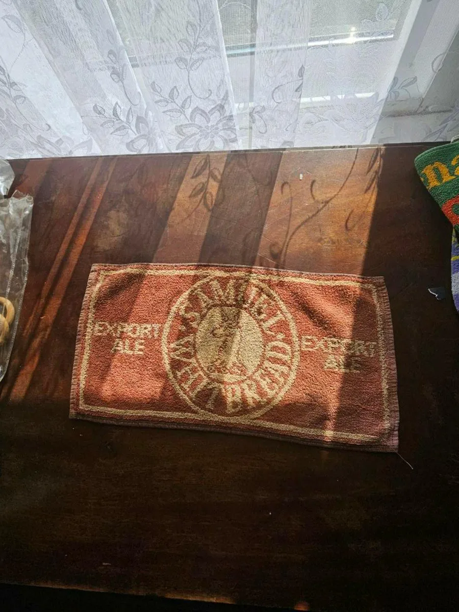 Vintage Whitbread Export Bar Towel - Image 1