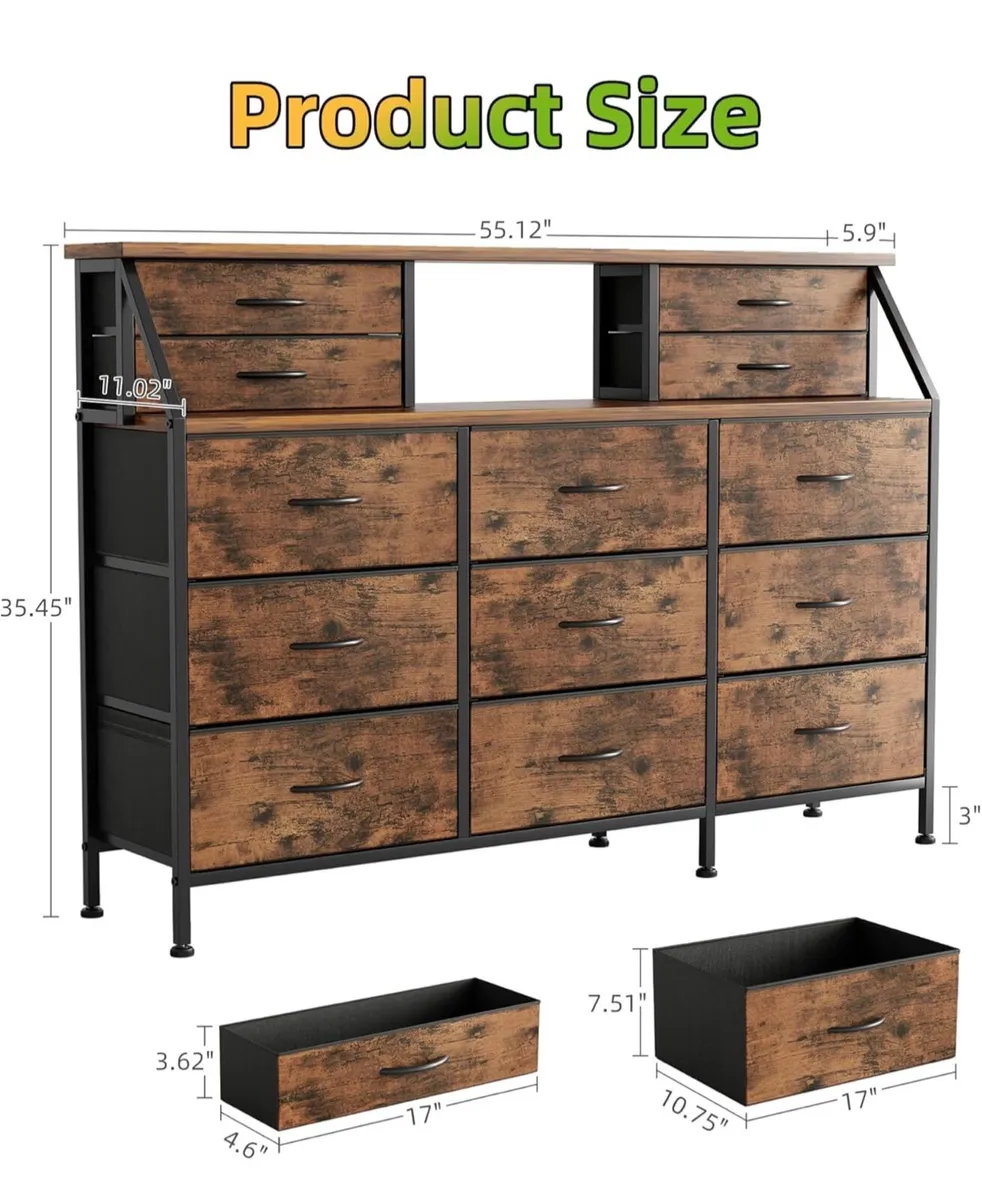 Dresser for Bedroom with 13 Drawers - Image 3