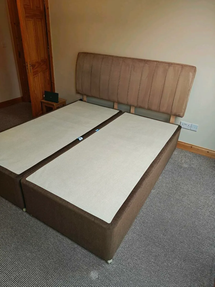 Super king bed and headboard - Image 2