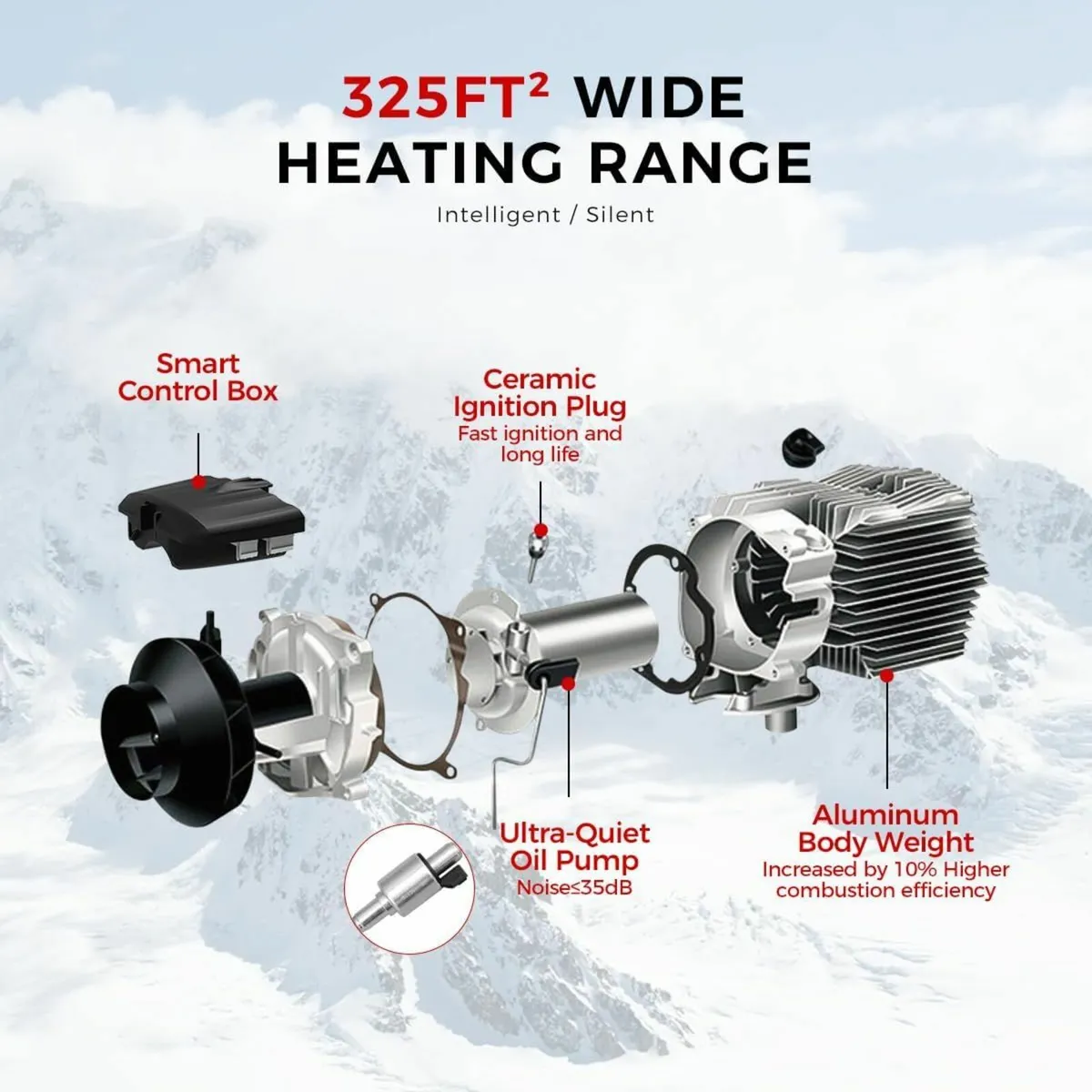 12V 8KW Diesel Heater,LCD, Remote,Bluetooth - Image 3