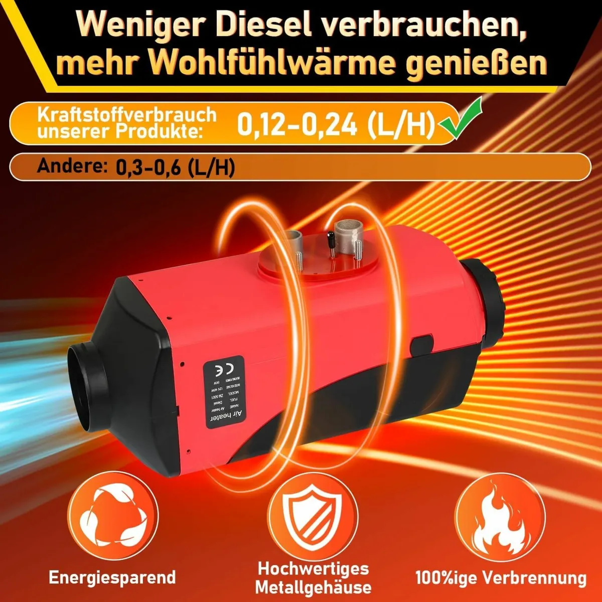 Diesel Heater 8kw, LCD, Remote. - Image 4