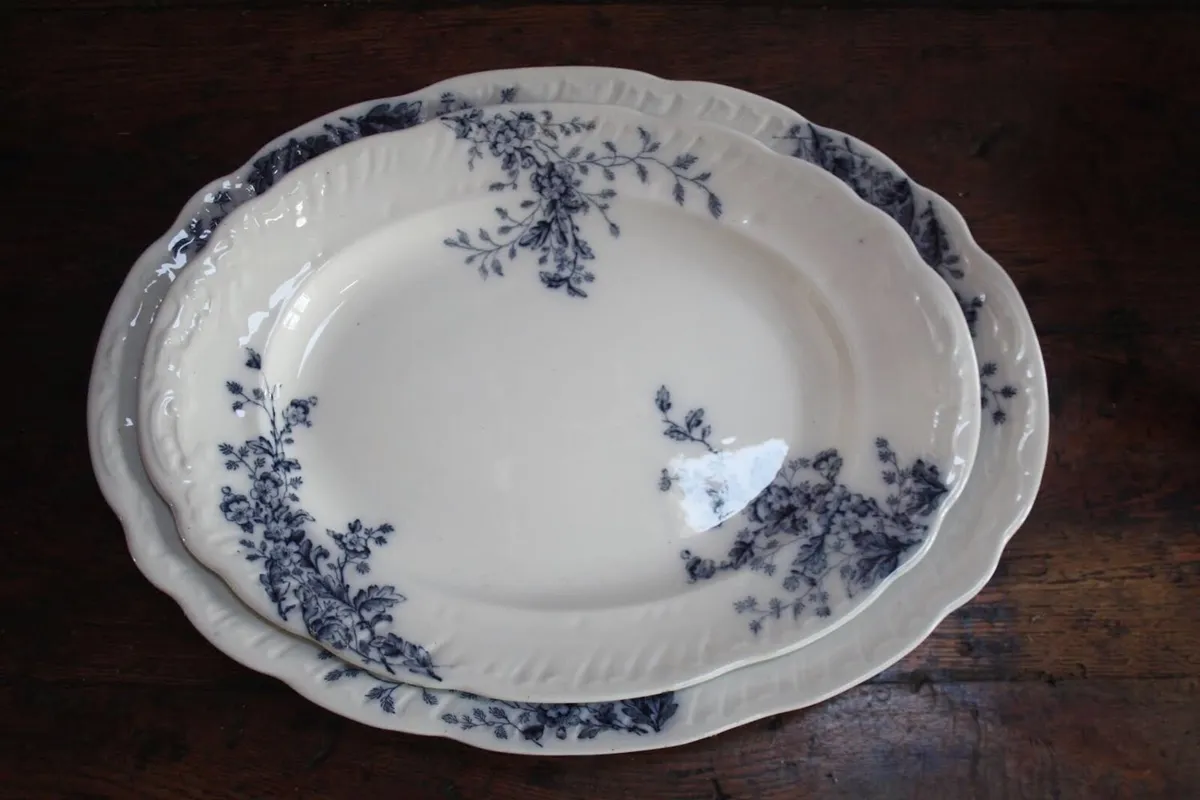 Set of Two Antique Platters - Image 1
