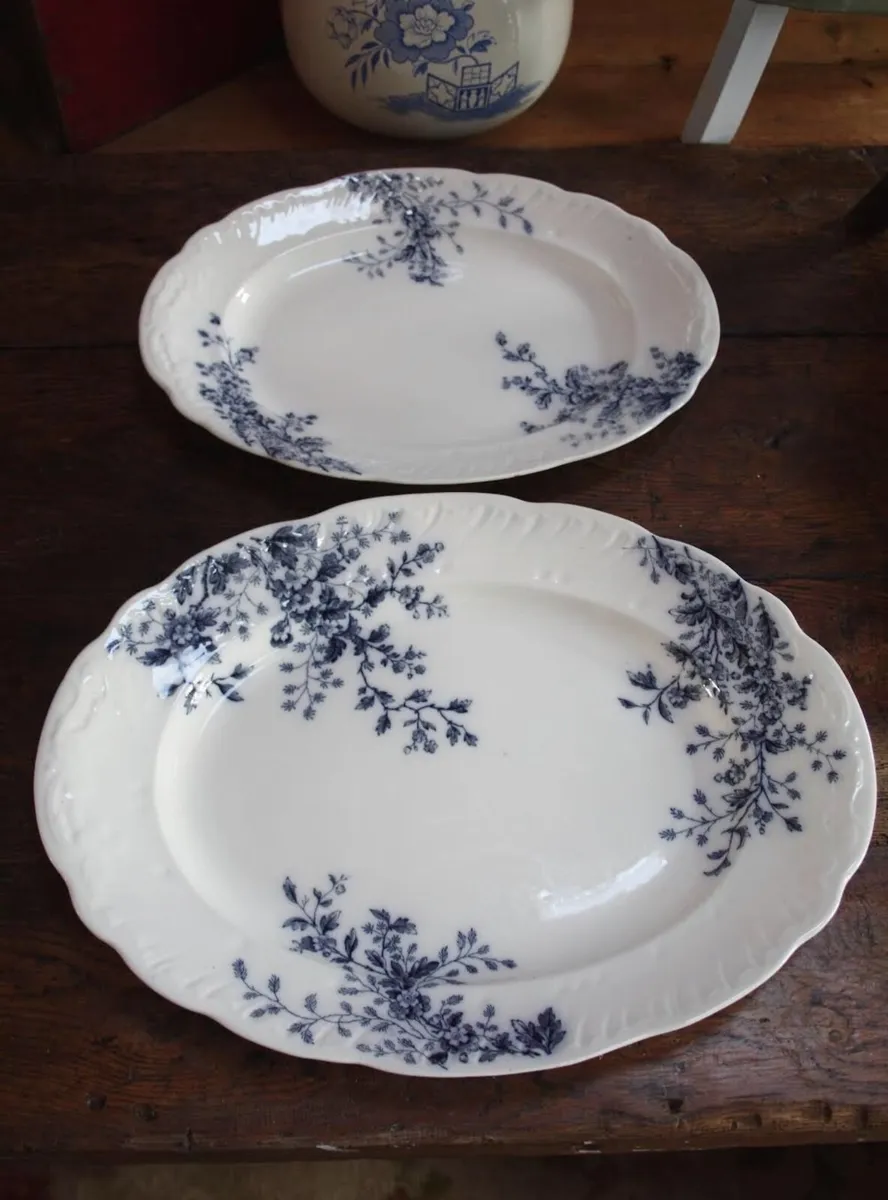 Set of Two Antique Platters - Image 2