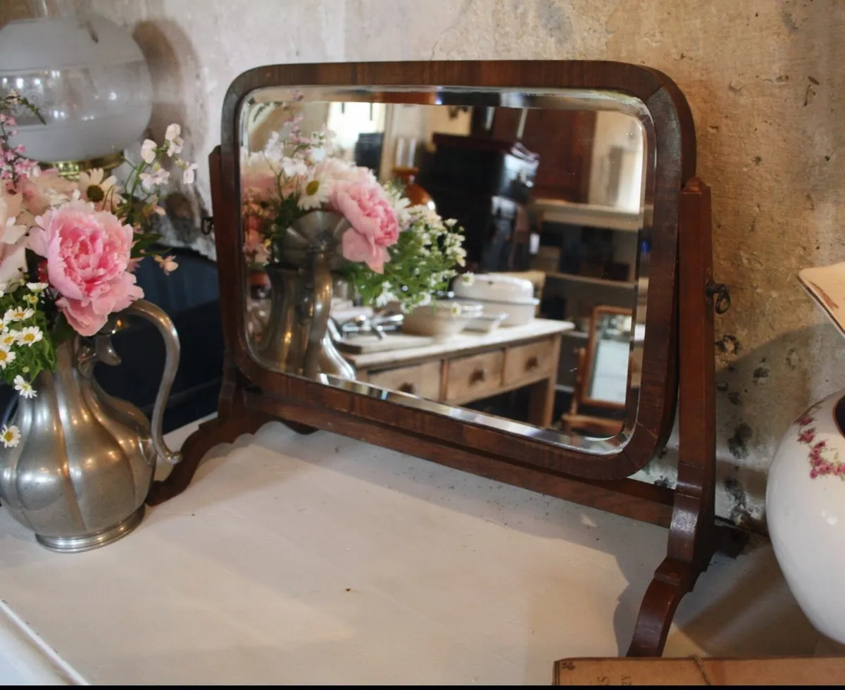Antique Cheval Mirror - Image 1