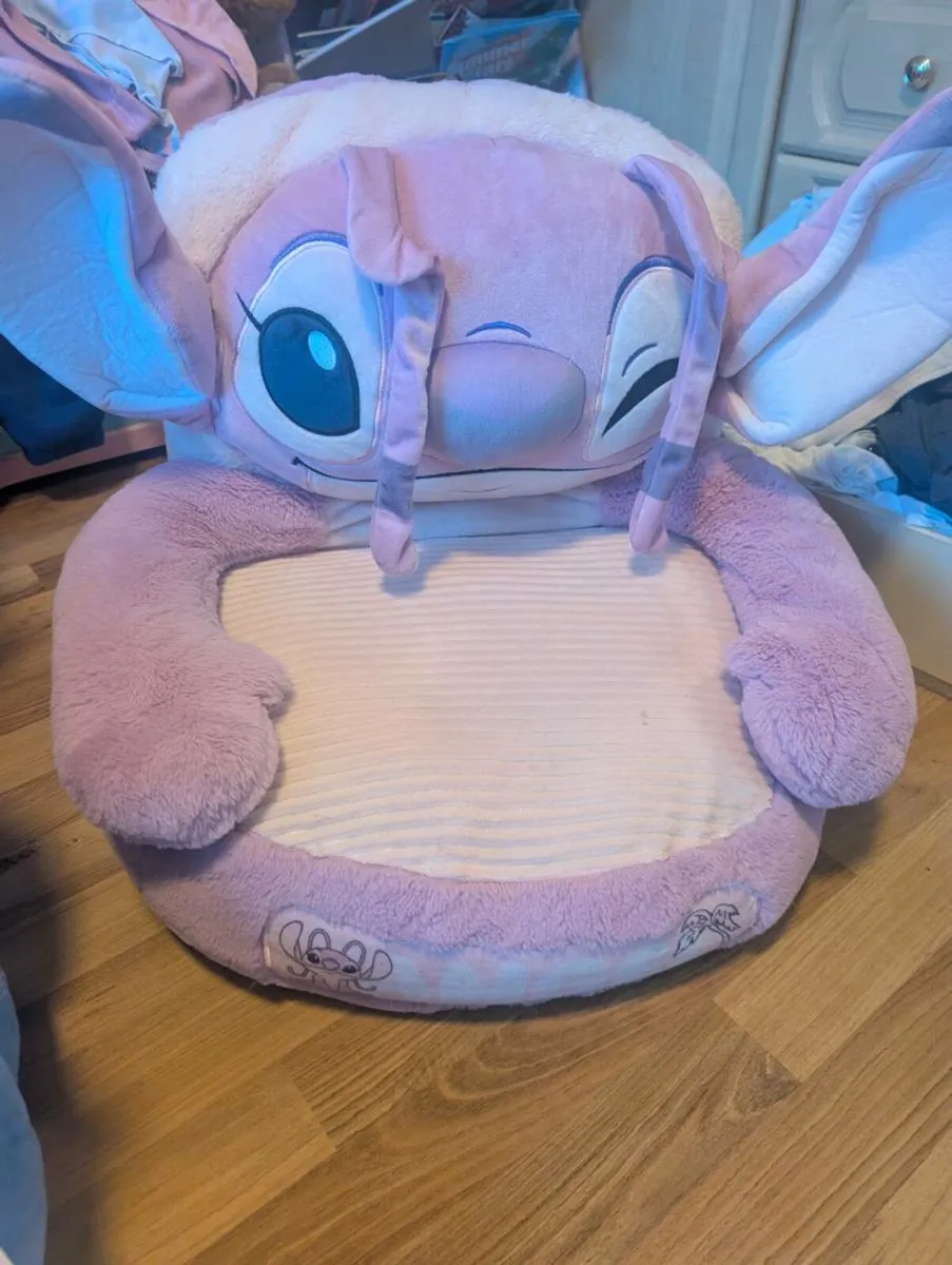 Stitch and angel kids toy sofa - Image 3