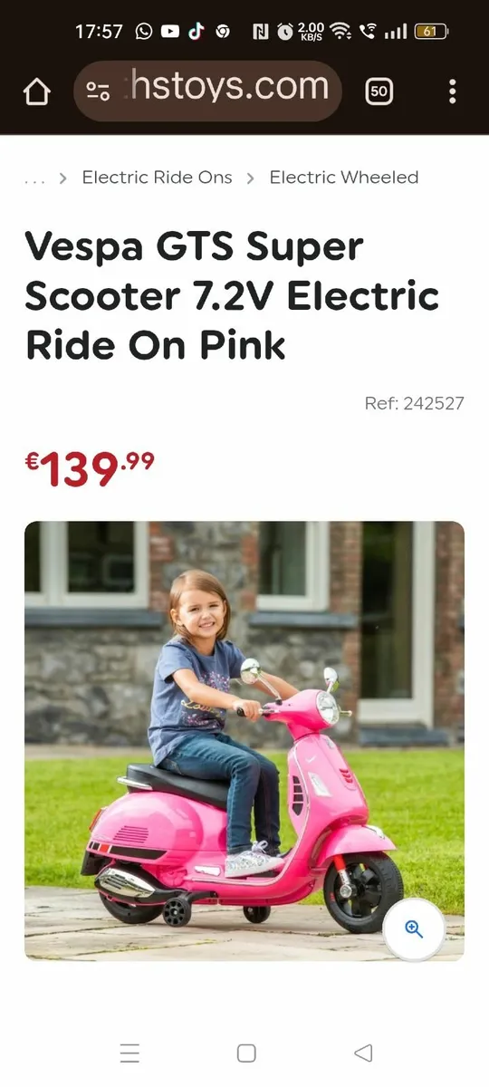 Vespa kids electric scooter - Image 1