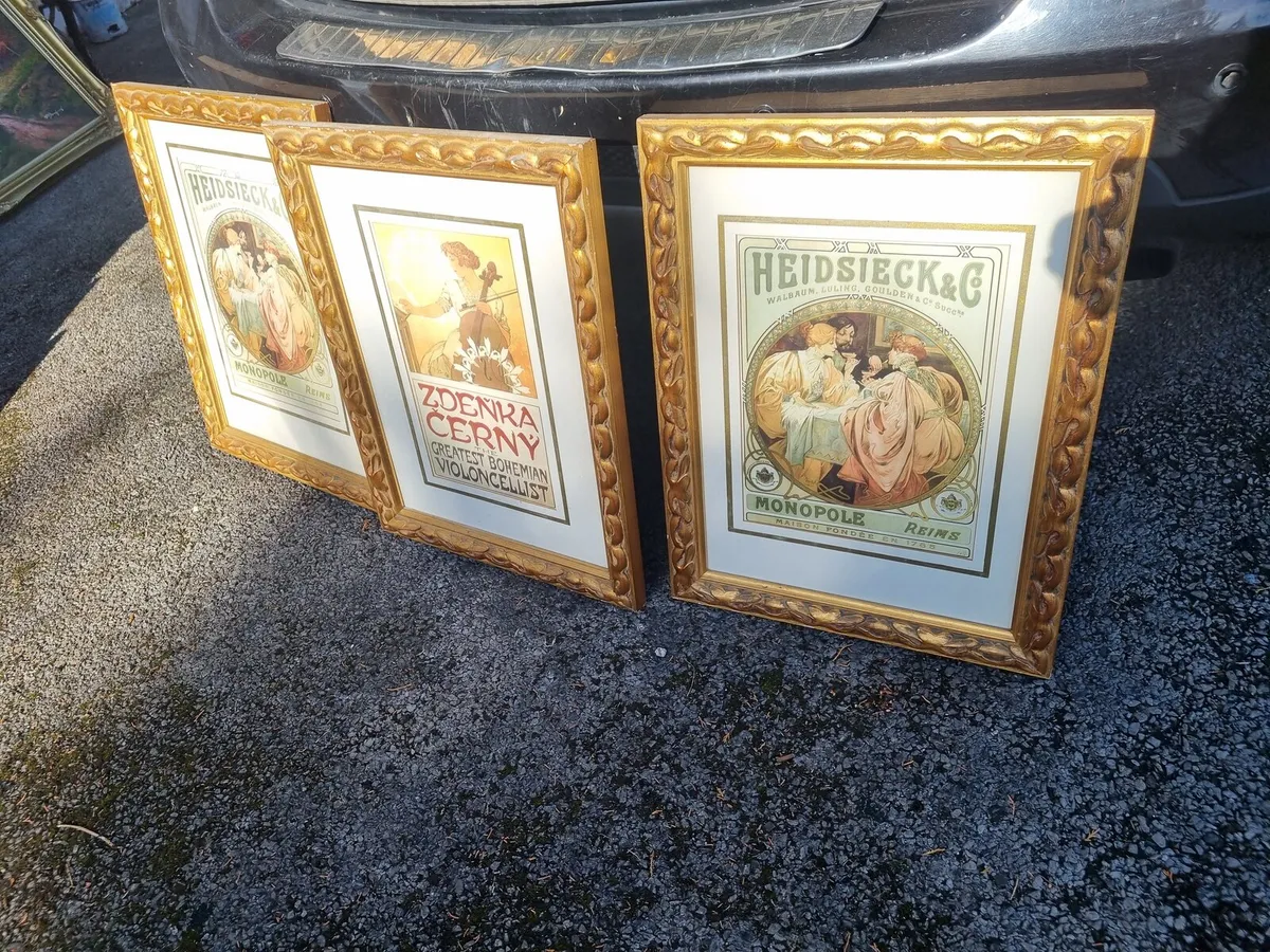 Nice set of french art nouveau posters - Image 1