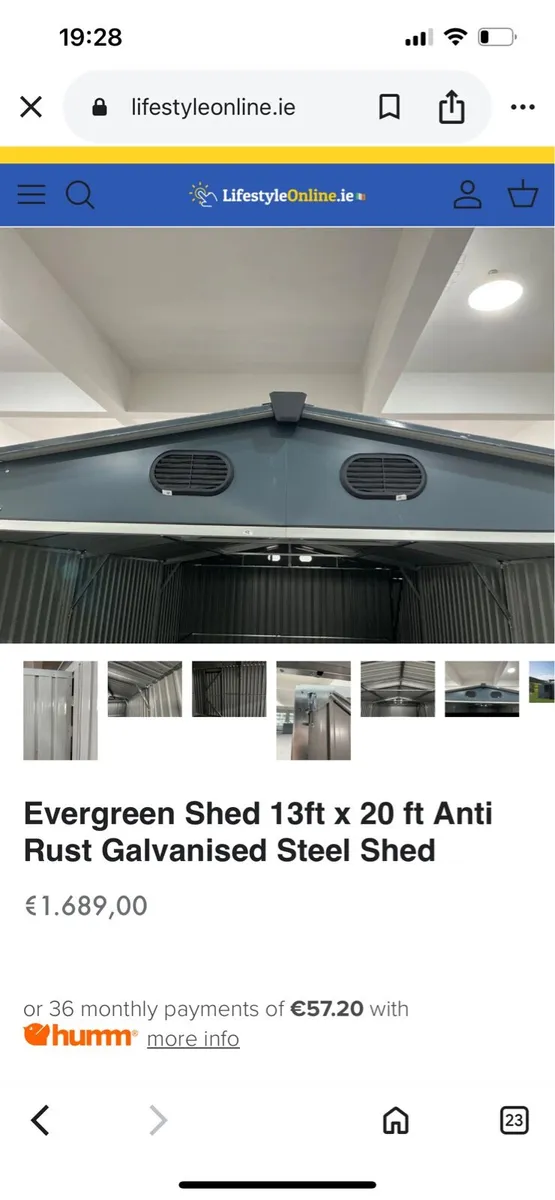 Anti Rust Galvanized Steel Shed - Image 3