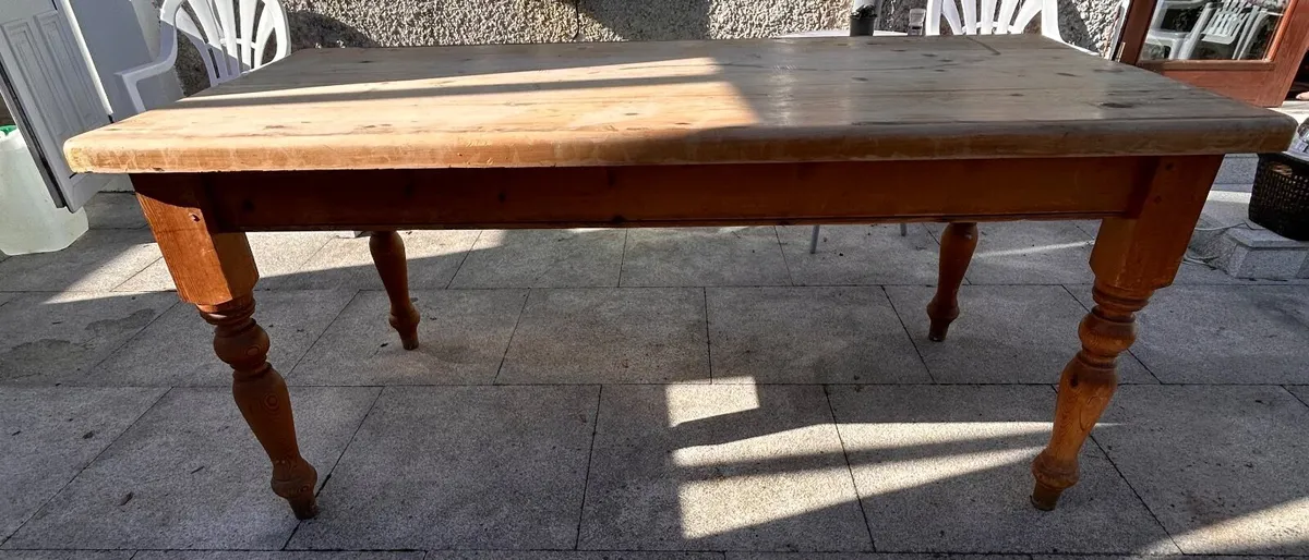solid wood table - Image 1
