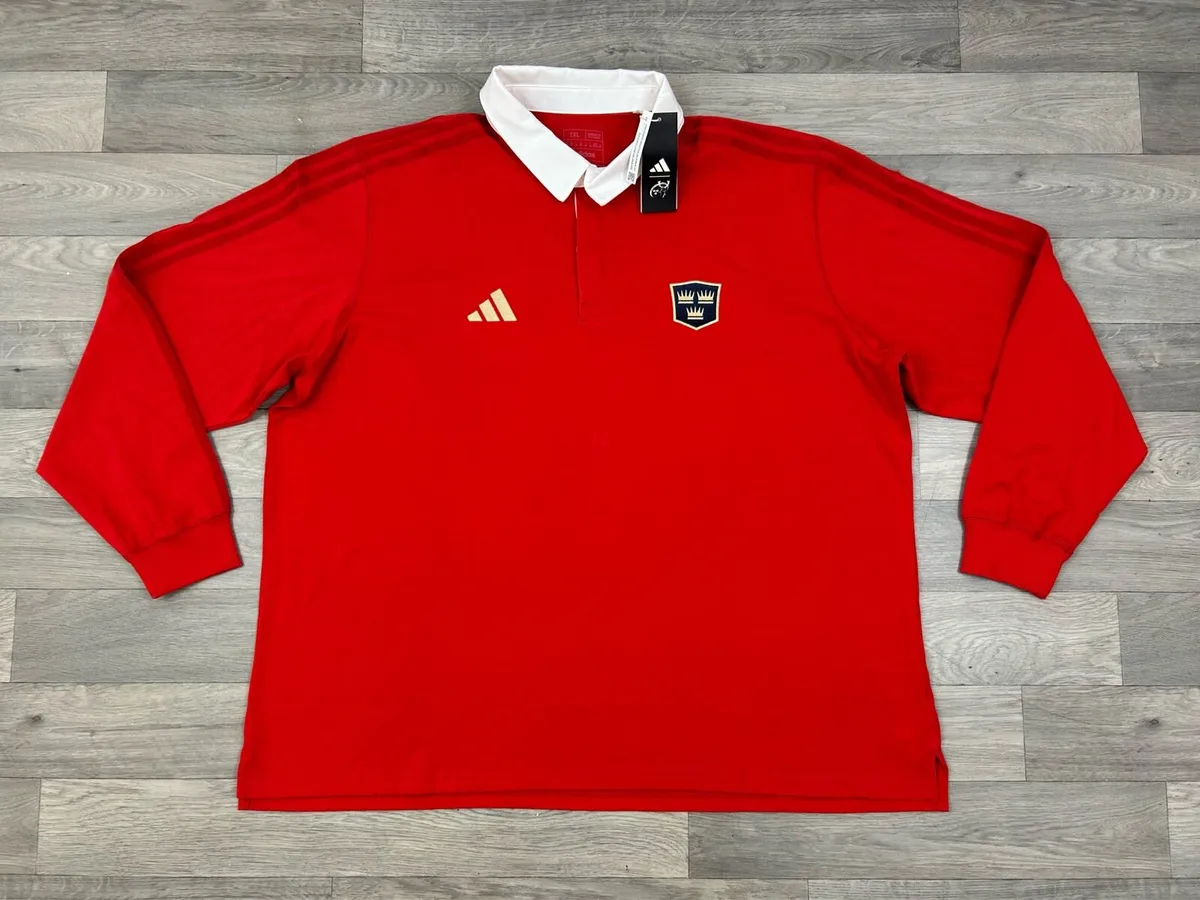 NEW Adidas Munster Heritage Retro Rugby Jersey - Image 1