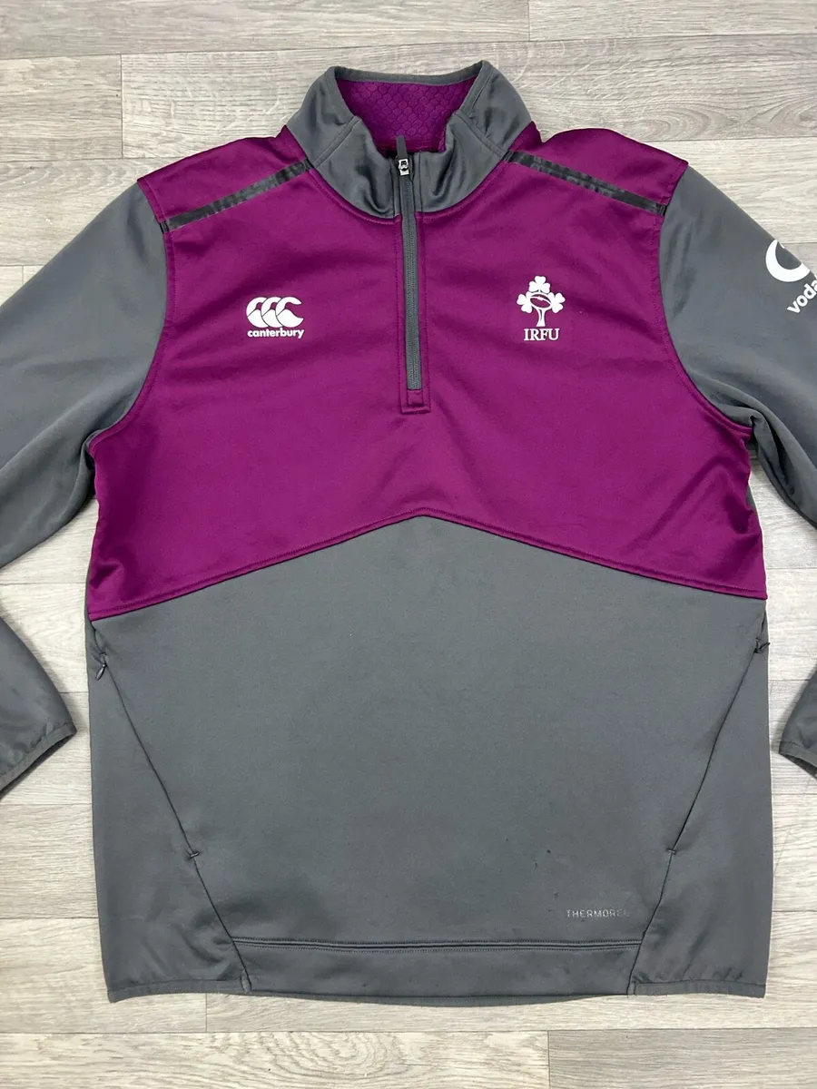 Canterbury Ireland Rugby Half Zip Jumper Mens XXL - Image 2