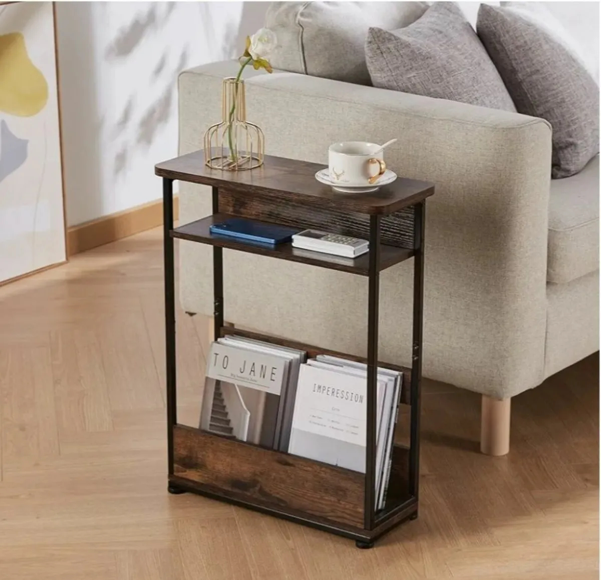 Yeakoo Narrow Side/End Table - Image 3