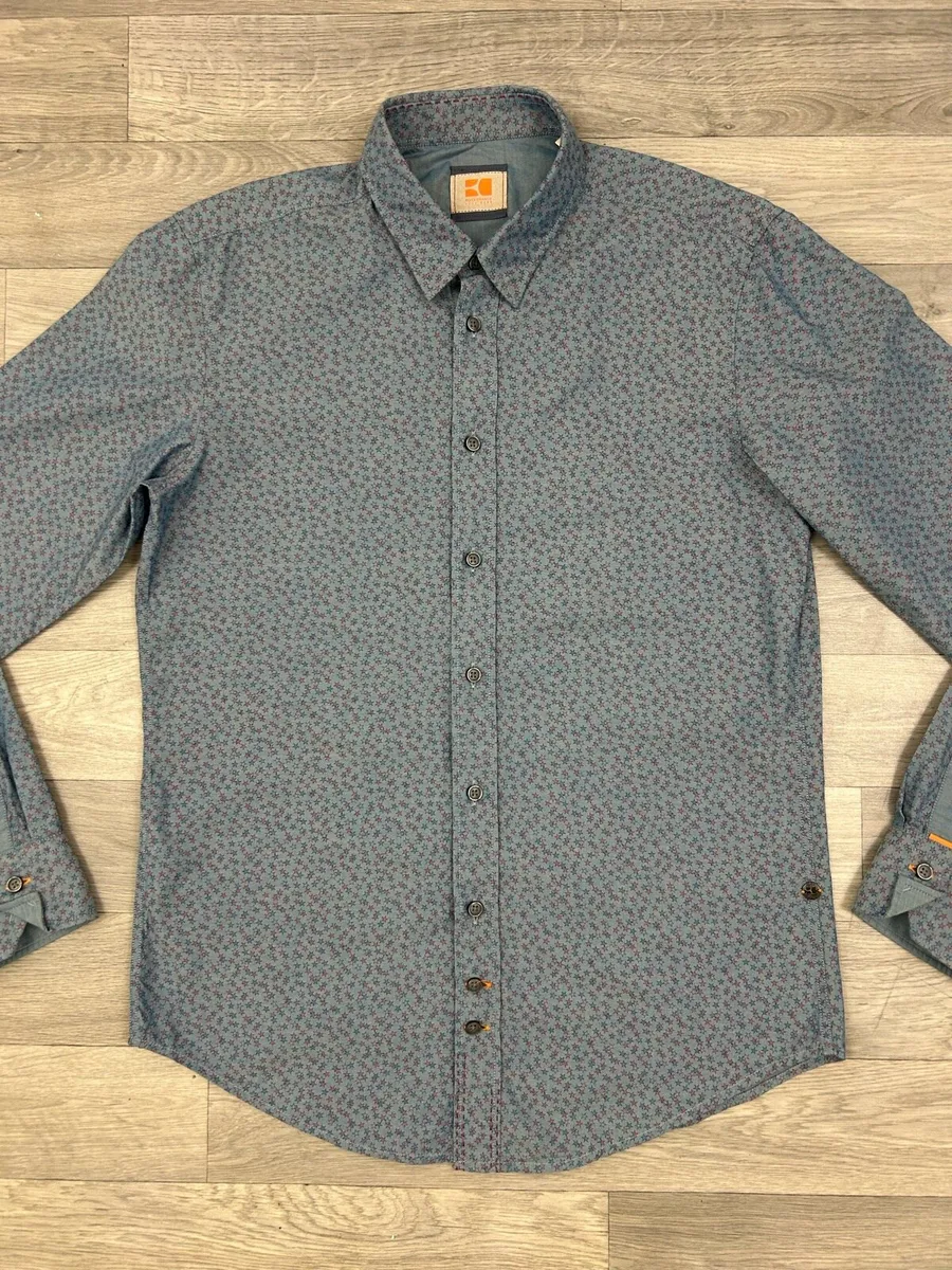 Hugo Boss Patterned Shirt Mens Medium - Image 2