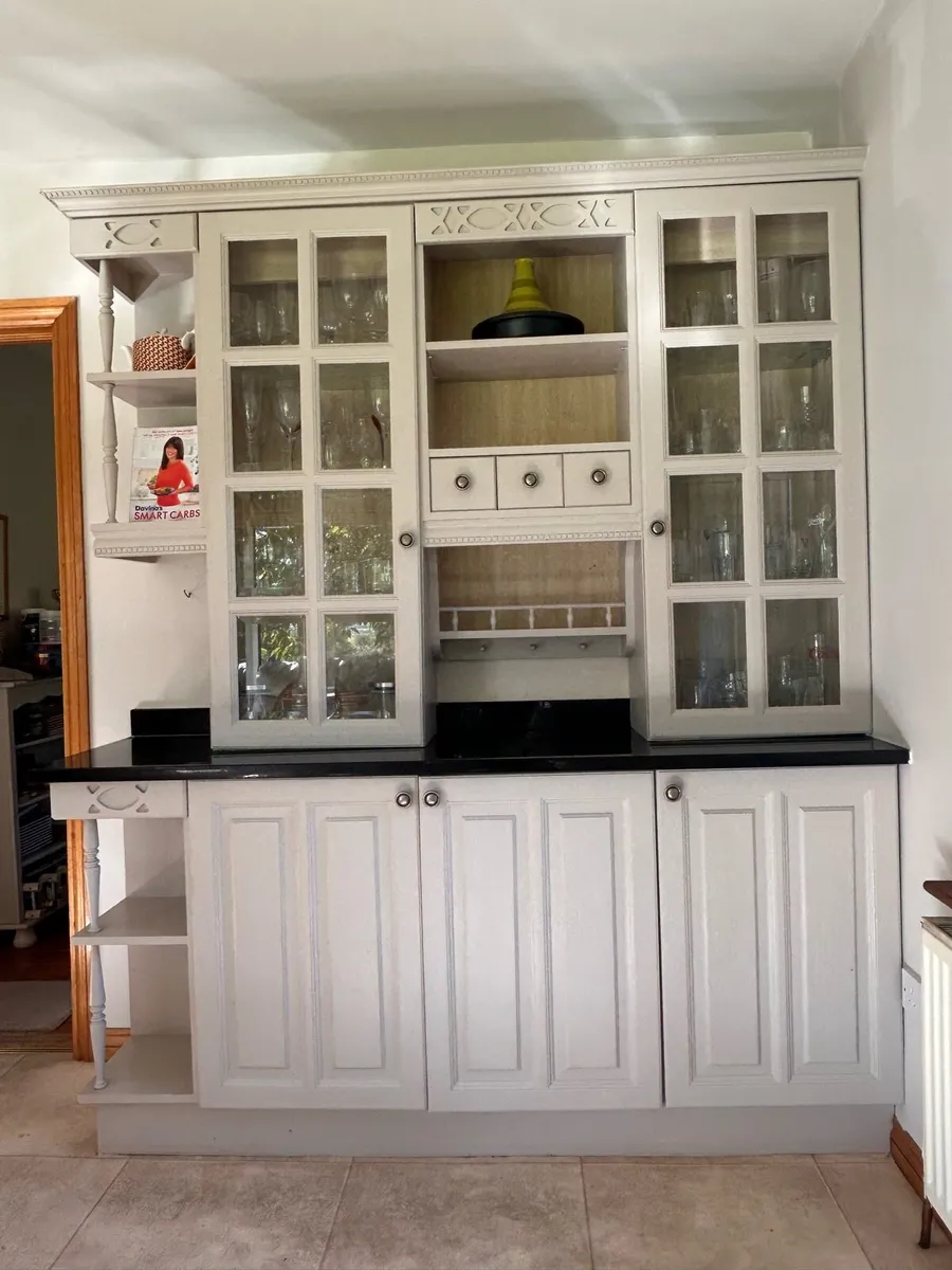 Oak Kitchen dresser with granite worktop - Image 1