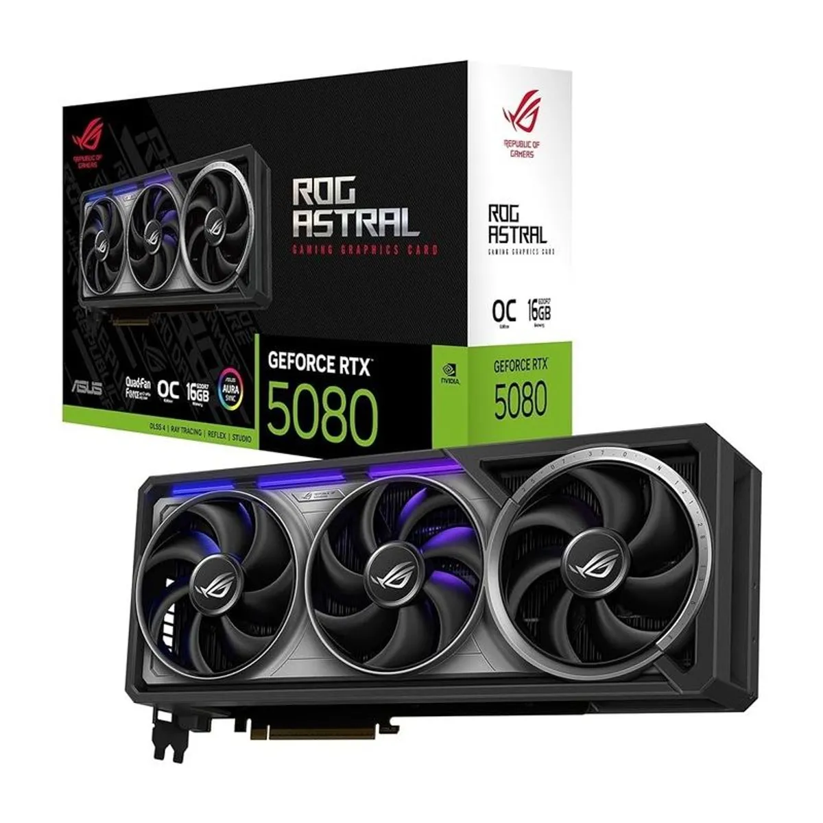 ASUS ROG Astral GeForce RTX 5080 16GB GDDR7 OC Gaming Graphics Card - Image 1