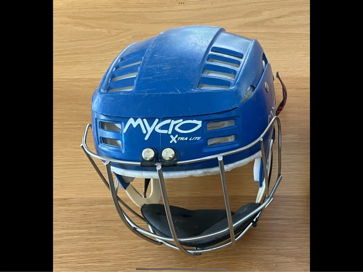 Blue Hurling Helmet - Image 1