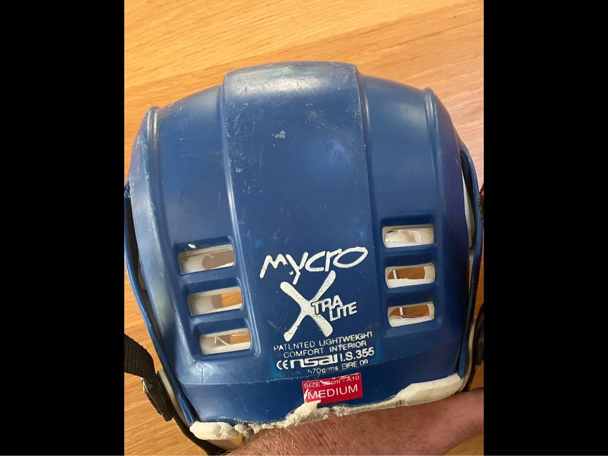 Blue Hurling Helmet - Image 4
