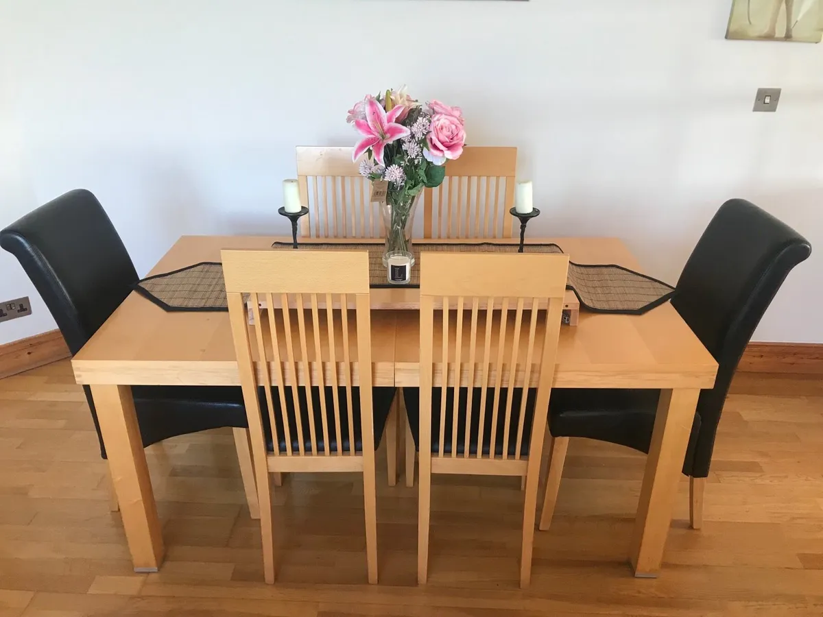 Dining Table and Chairs - Image 1