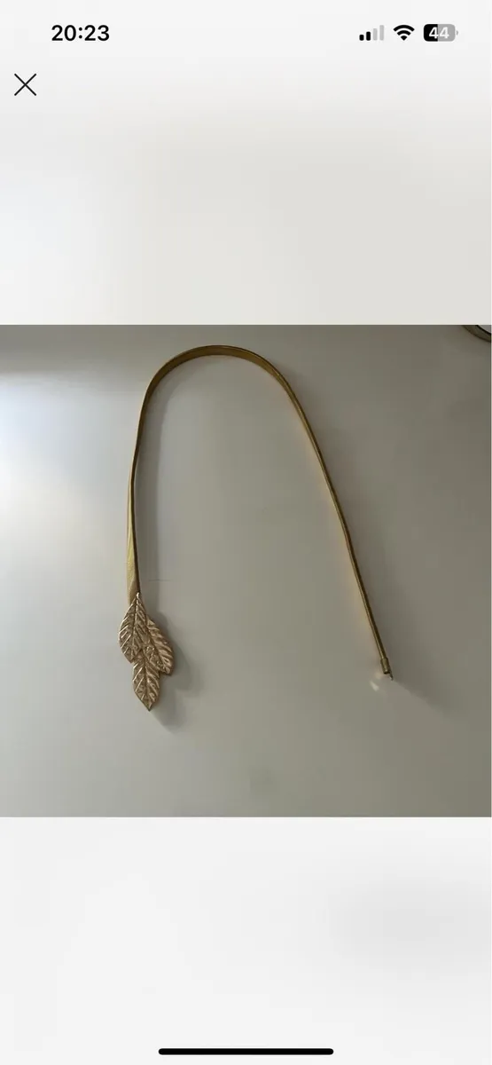 Gold Leaf Metal Stretchy Belt