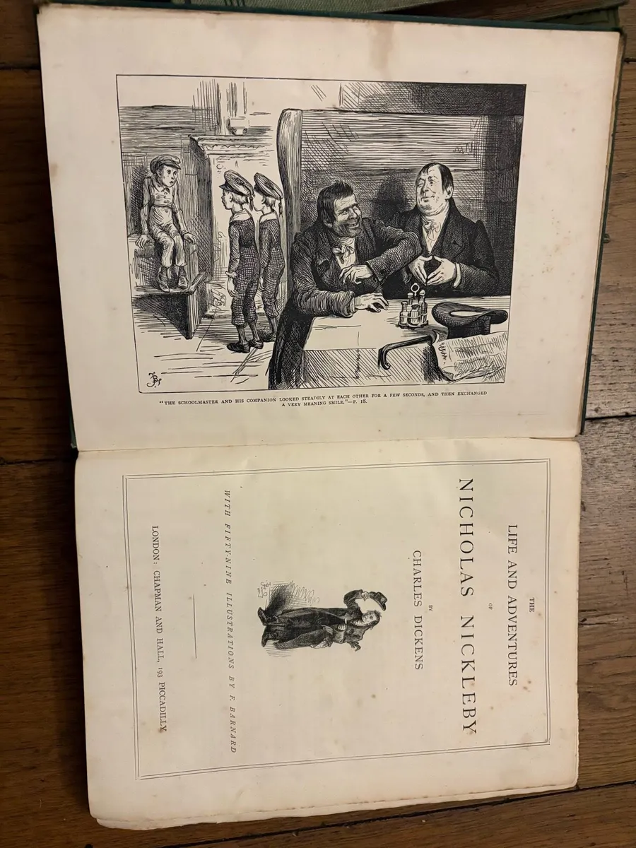 Nicholas Nickleby(Charles Dickens )1872 - Image 2
