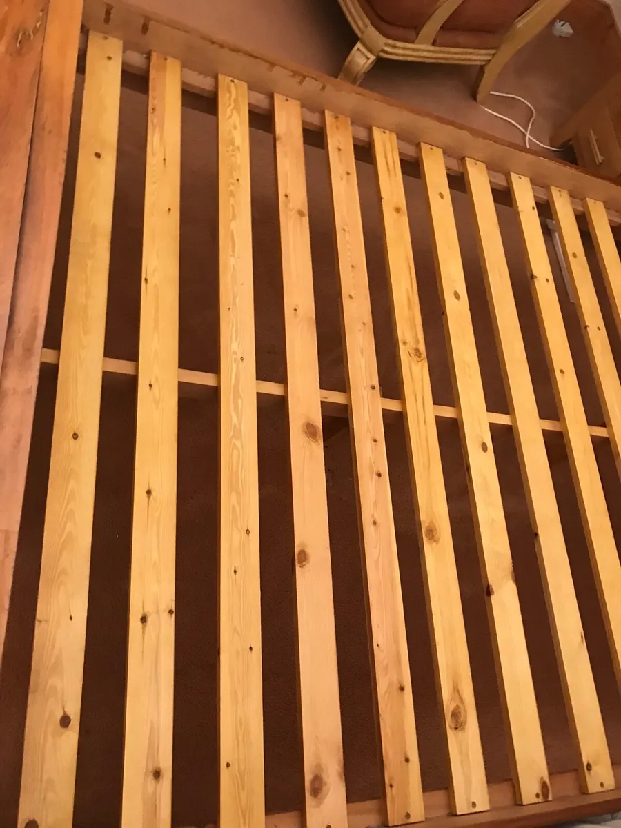 Solid bed frame king - Image 4