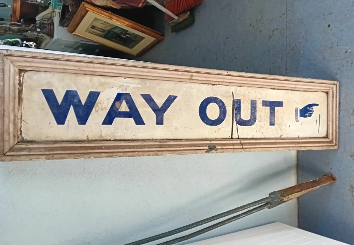Victorian enamelled train station sign - Image 3