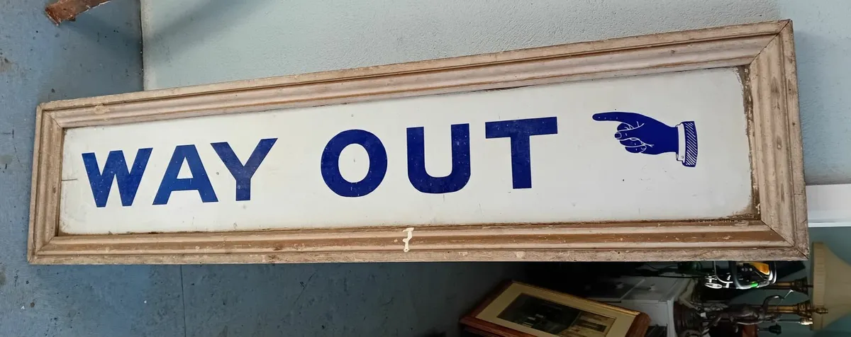 Victorian enamelled train station sign - Image 4