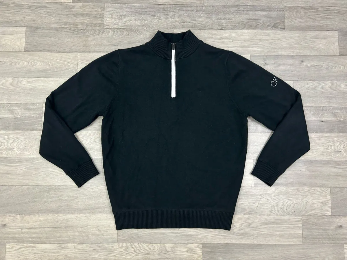 Calvin Klein Golf Lined Half Zip Jumper Mens M - Image 1