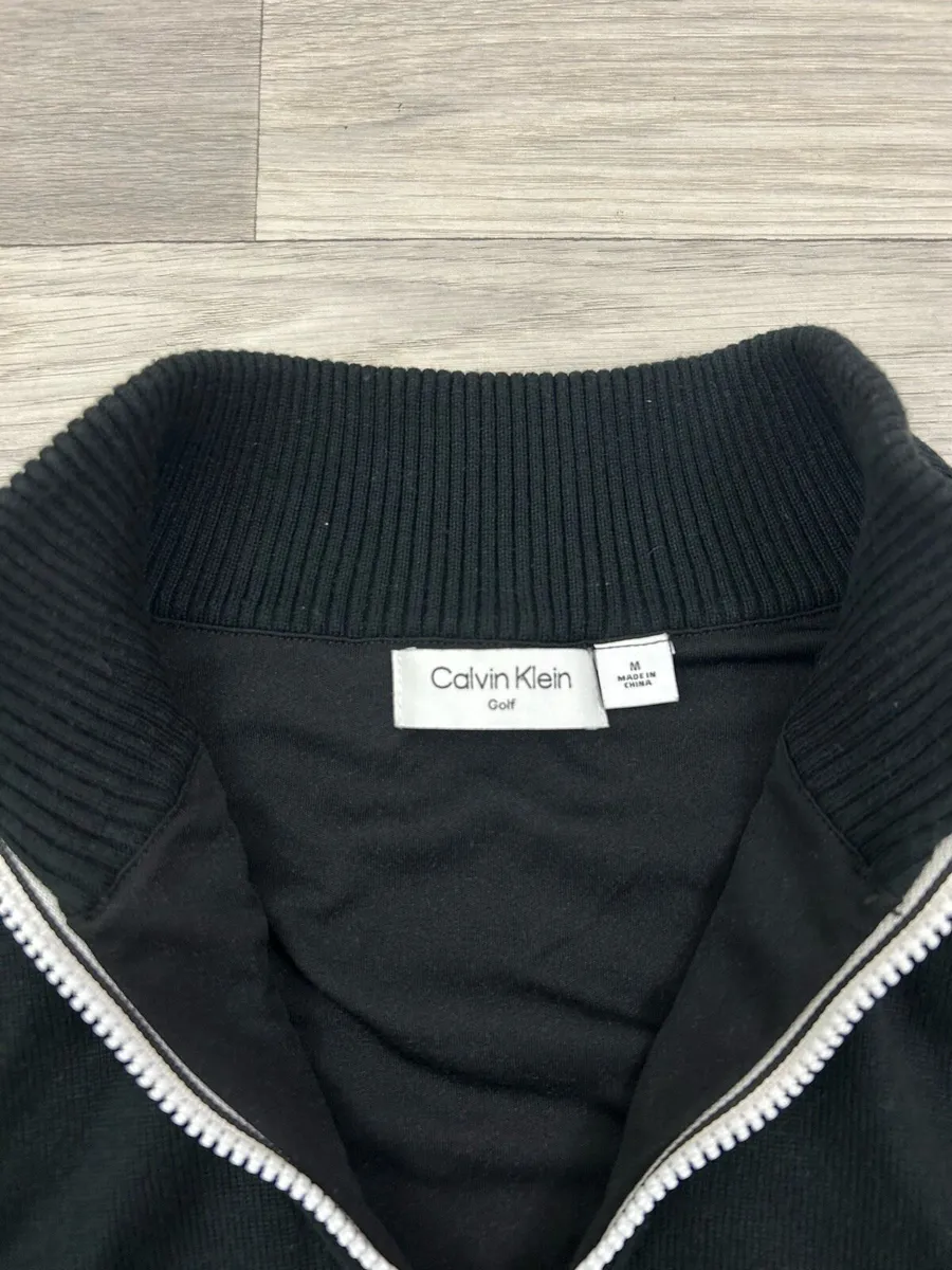 Calvin Klein Golf Lined Half Zip Jumper Mens M - Image 4