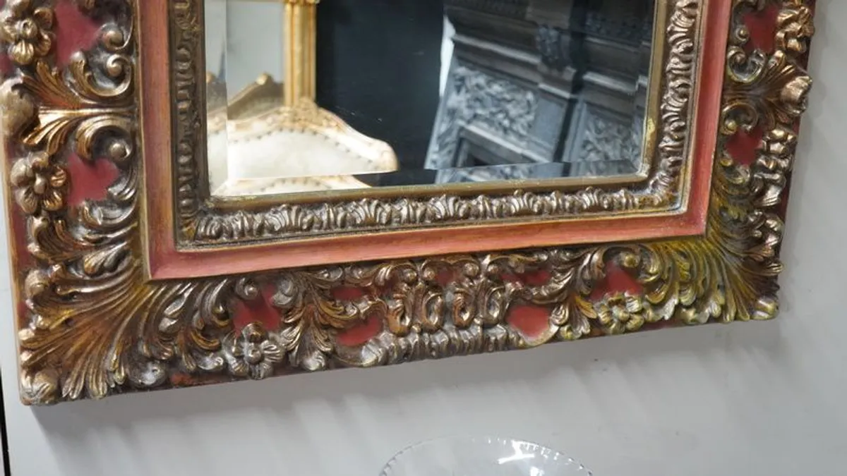 Ornate Vintage Mirror with Intricately Carved Frame - Image 2