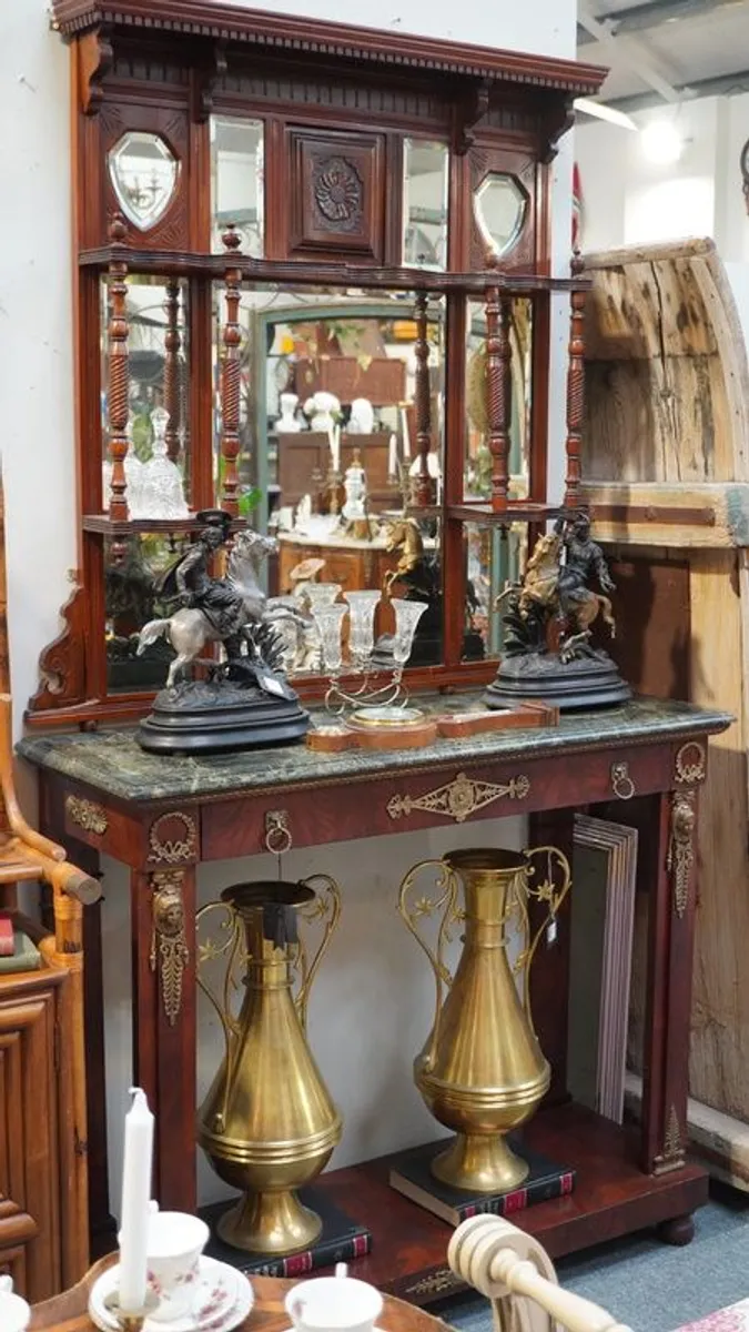 Elegant Console Table & Mirror Set - Image 1
