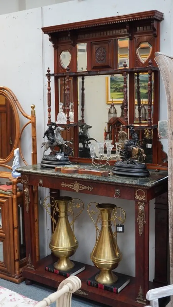 Elegant Console Table & Mirror Set - Image 2