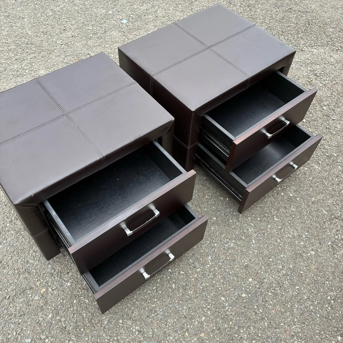 Two Lockers brown leather - Image 4