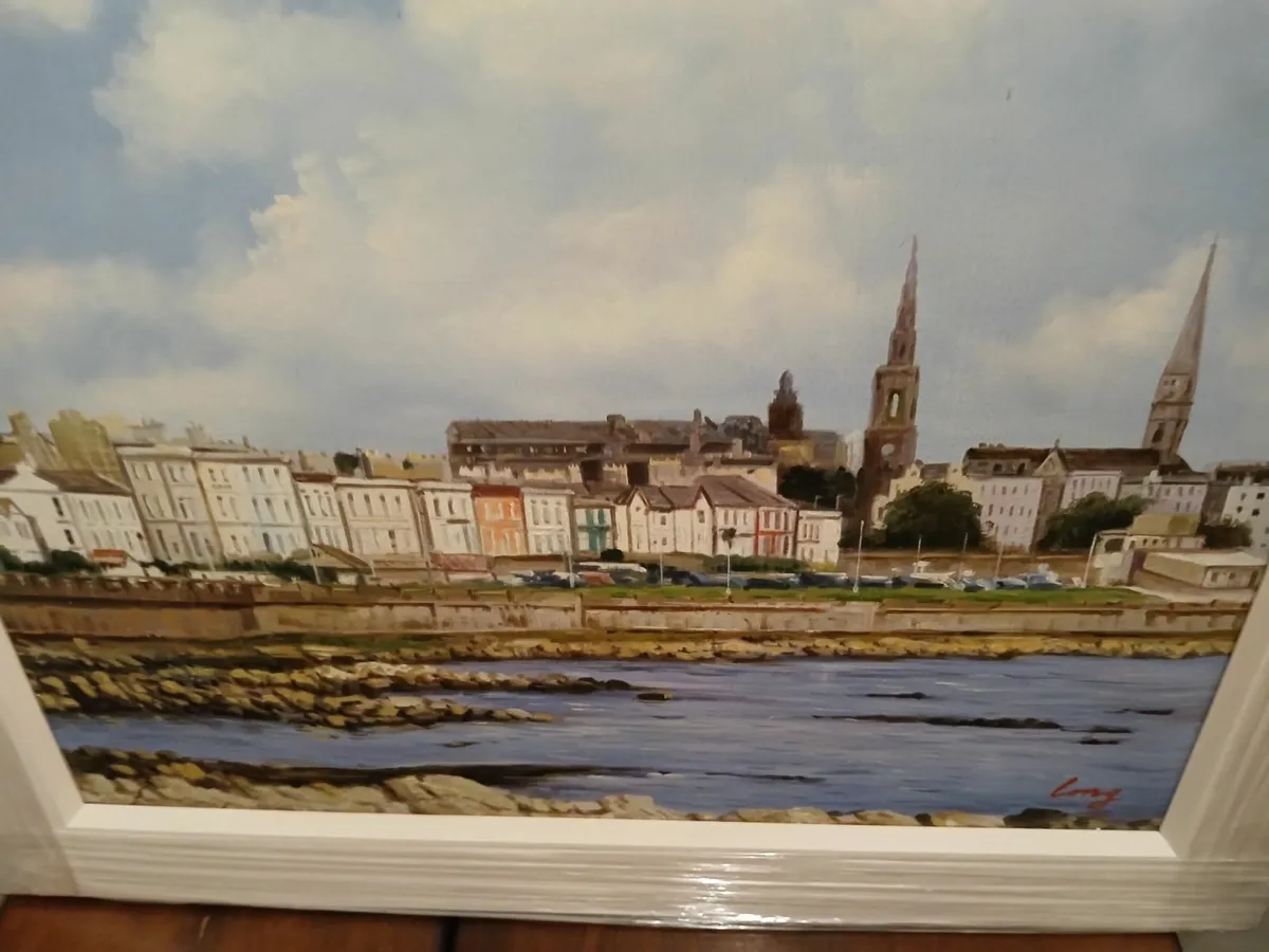 Original oil painting dun laoghaire  dublin - Image 4