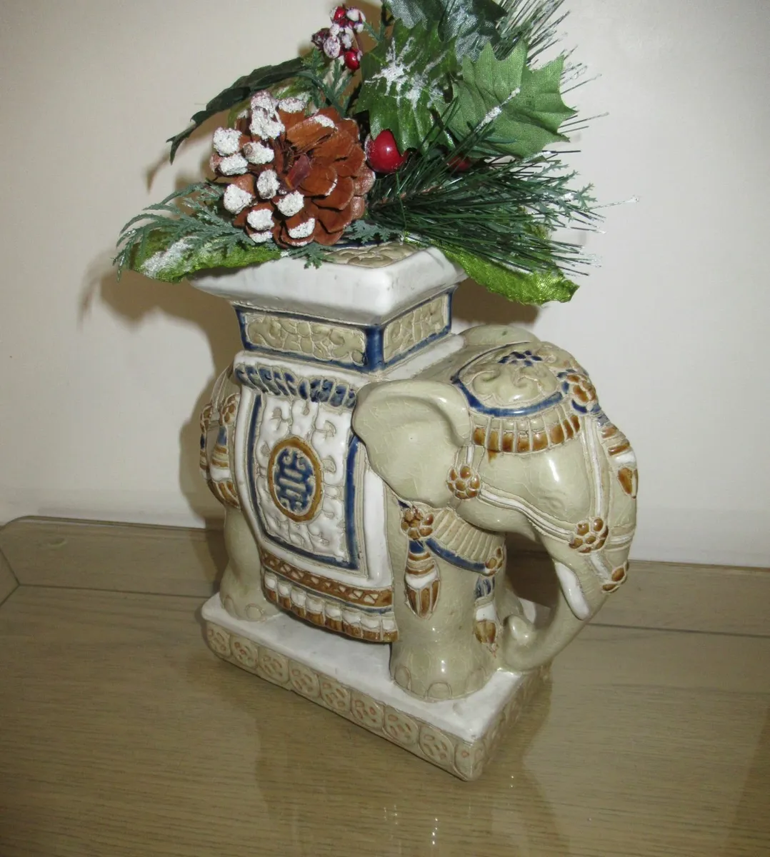 Vintage Elephant Christmas Gift quirky pottery - Image 2
