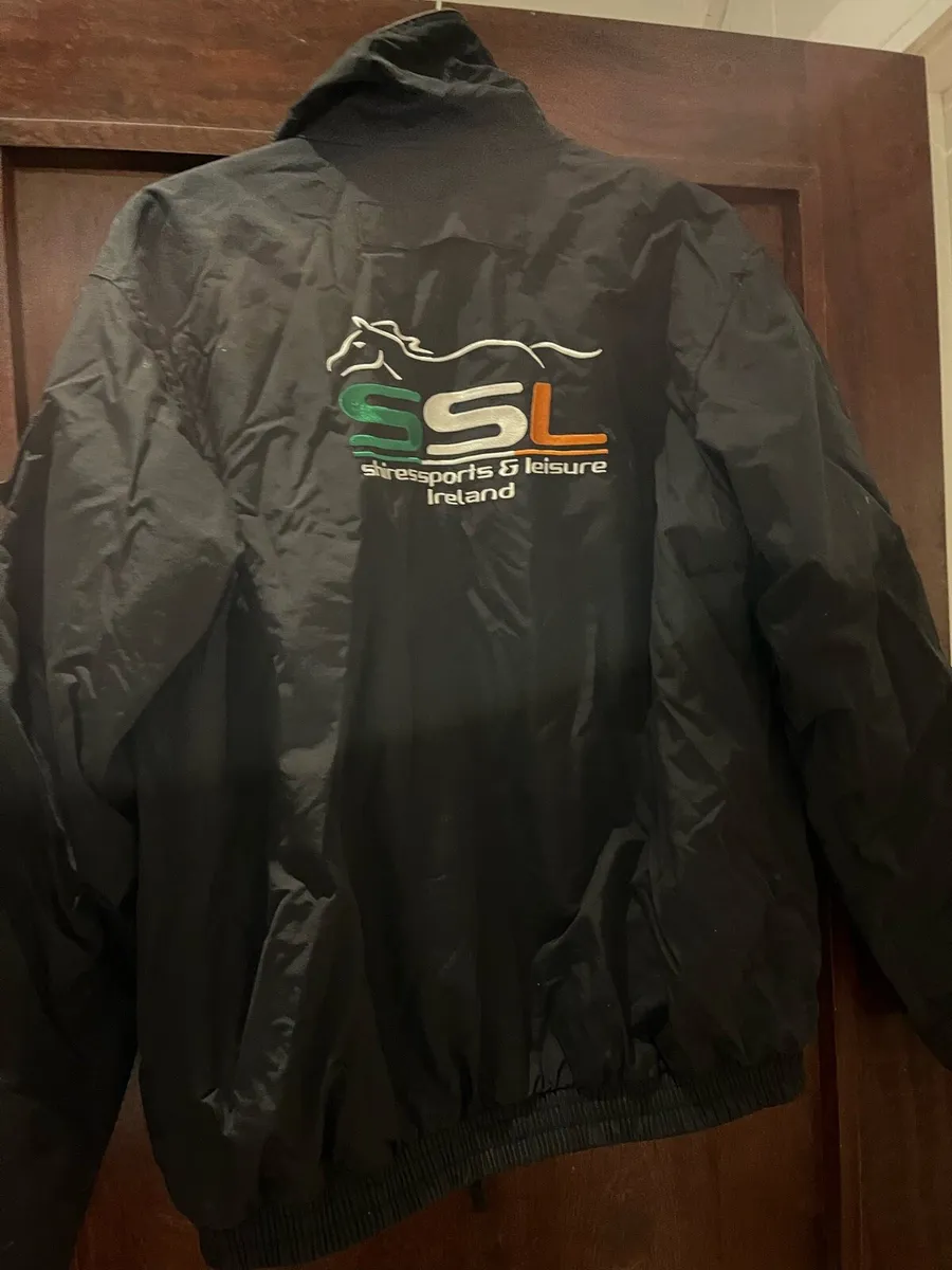 SSL horse riding rain jacket, black, size S - Image 2